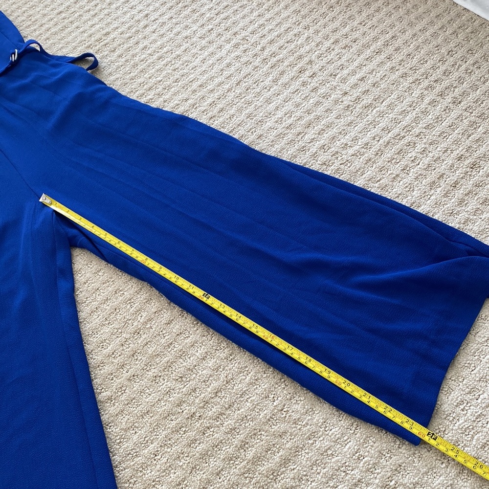 MICHAEL Michael Kors Twilight Blue D Ring Belt Cropped Pant Jumpsuit - Picture 14 of 16